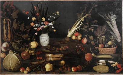 Still Life with Flowers and Fruits