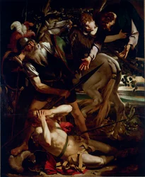 The conversion of St. Paul. Painting by Michelangelo Merisi dit Il Caravaggio