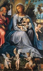 Rest in Egypt, Central Panel of the Triptych of Consolation, Attributed to Michele Cavaro