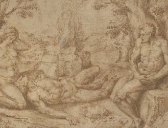 Adam and Eve Mourning the Death of Abel, ca. 1576