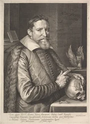 Portrait of Joannes Neyen, General of the Order of Franciscan Friars, Ambassador in Trier, 1608