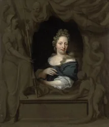 Portrait of Eva Visscher, Wife of Michiel van Musscher