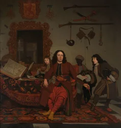 Portrait of Thomas Hees, with His Nephews Jan and Andries Hees