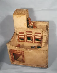 Wooden Model of a Granary with Figures, c.2000-1800 BC