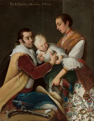 Albino Girl from Spaniard and Morisca