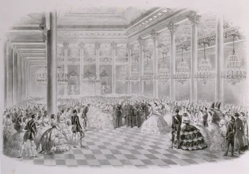 Ball in the Hall of the Russian Assembly of Nobility on the occasion of the coronation of Emperor Alexander
