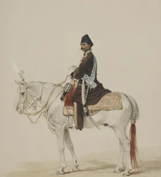 Equestrian Portrait of Naser al-Din Shah Qajar