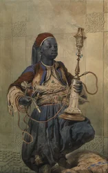 Nubian with a Waterpipe