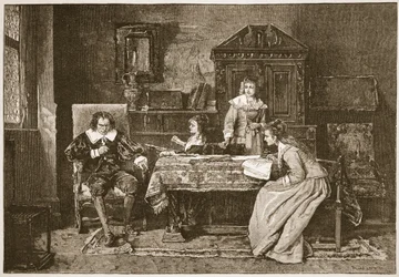 Milton Dictating 