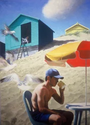 Day by the Beach Huts