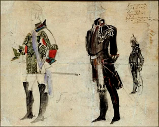 Costume Design for the Opera The Queen of Spades by P. Tchaikovsky