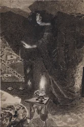 Illustration to the Poem The Demon by Mikhail Lermontov