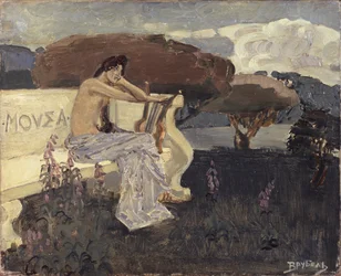 Muse. Design for a Theatre Curtain, c. 1890