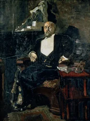 Portrait of Savva Mamontov, the Founder of the First Private Opera