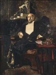 Portrait of the Founder of the First Russian Private Opera Savva Mamontov