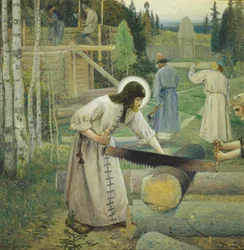 Saint Sergius Labours Triptych, Mid Part, 1896