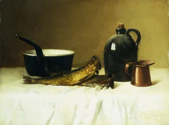 Still Life with Herring, Pot, Jug and Measure, 1908