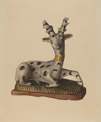 Chalkware Deer, c.1938