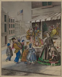 Colored Lithograph: New Year