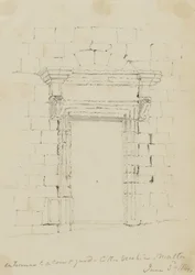Malta, Entrance to a Courtyard at Citta Vecchia