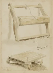 Wooden Cart, St. Valery