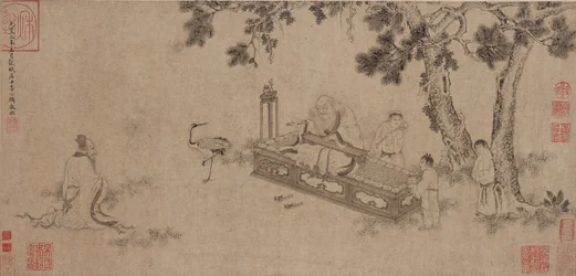Laozi Delivering the Daodejing