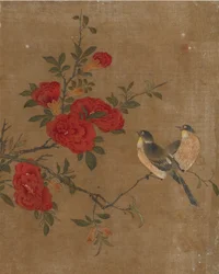 Ten pictures of birds and flowers