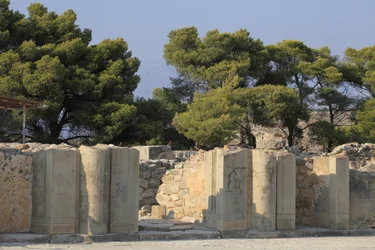 Minoan Archeological Site of Phaistos. Gateway of the North Wing