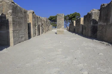 Minoan Archeological Site of Phaistos. The West Magazines