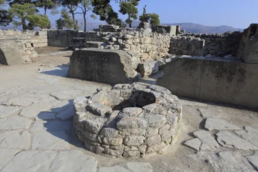 Minoan archeological site of Phaistos. Part of the North east complex