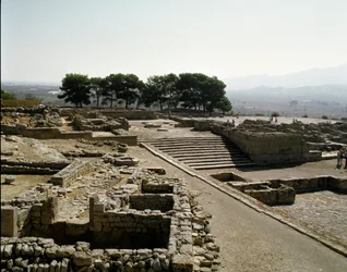 View of the Ruins of Phaistos