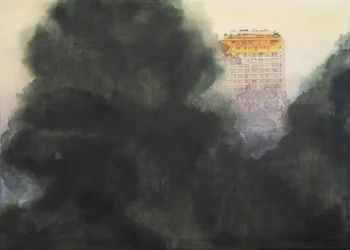 Golden Building Mist