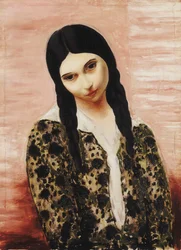 Girl Sitting on Mats