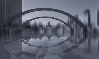 Serene City Reflections