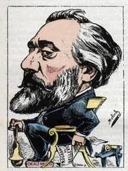 Portrait of Leon Gambetta (1838-1882) French politician