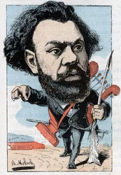Portrait of Clovis Hugues (1851-1907), French poet and politician