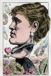 Portrait of Gabrielle Maria Krauss, Austrian singer (1842-1906)