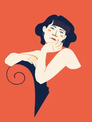 Woman In Deep Thought