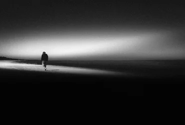 Solitary Beach Walk