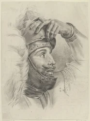 Head of a Knight, Facing Right