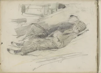 Two Lying Men on the Beach