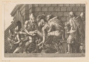 Wounded Hector Carried Back Along the Walls of Troy