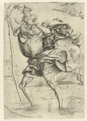 Saint Christopher Carrying the Christ Child