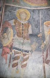 Fresco of St. Procopius in the church, 1413-17