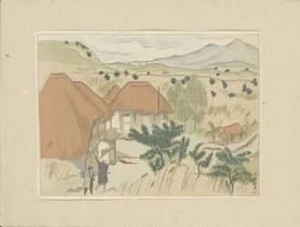 Kawakami Hot Springs, Part Two, Aizu Area, Prints of Japanese Landscapes
