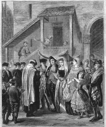 Jewish wedding in Germany in 1869