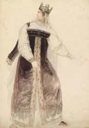 Sophie Schröder in a Costume