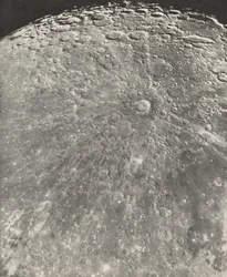 Lunar Photograph Tycho Radiation - Waxing Phase, 1899