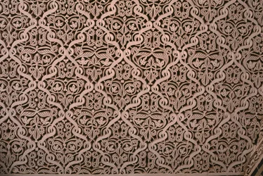 Kasbah of Thamiel Glaoui, stucco (detail)