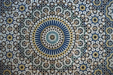 Kasbah of Thamiel Glaoui, zellij tilework (detail)